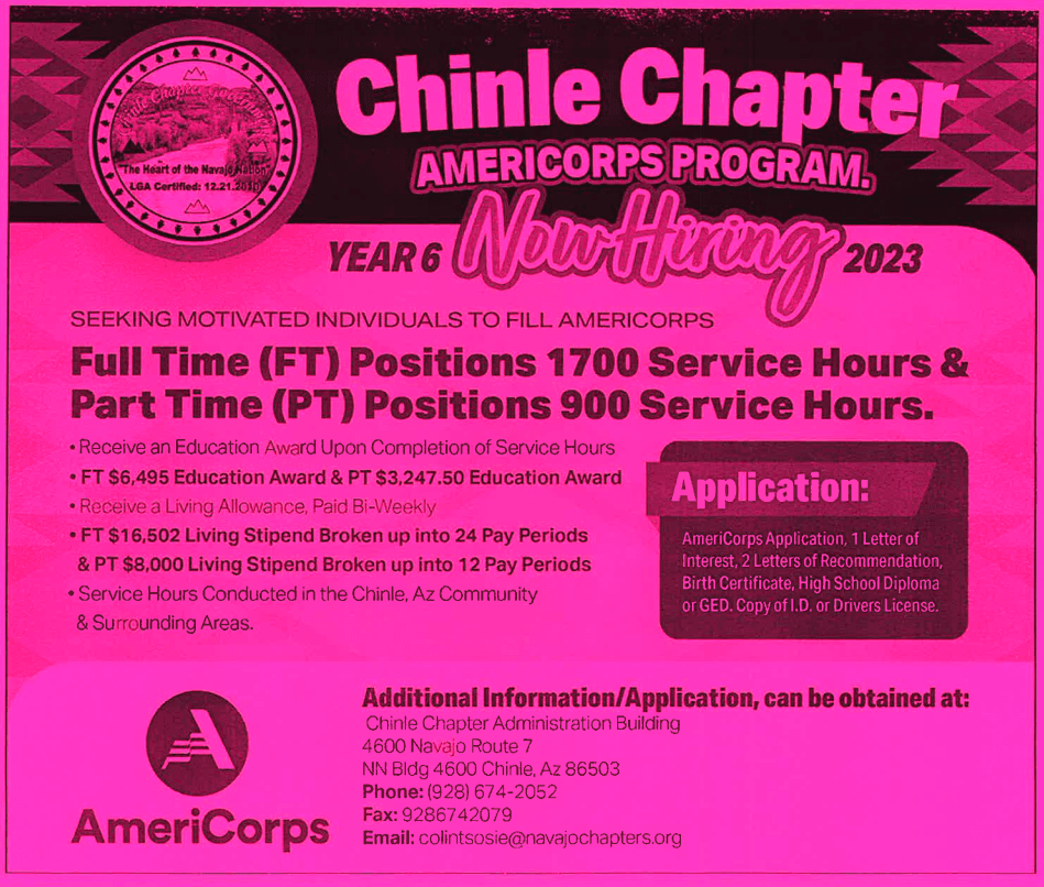 Chinle Chapter Holds Nov. 4 Planning Meeting to Shape Priorities