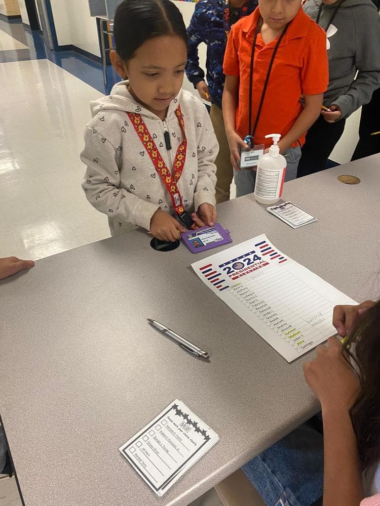 Fourth Graders Run Mock Election to Learn School Board and Voting Processes