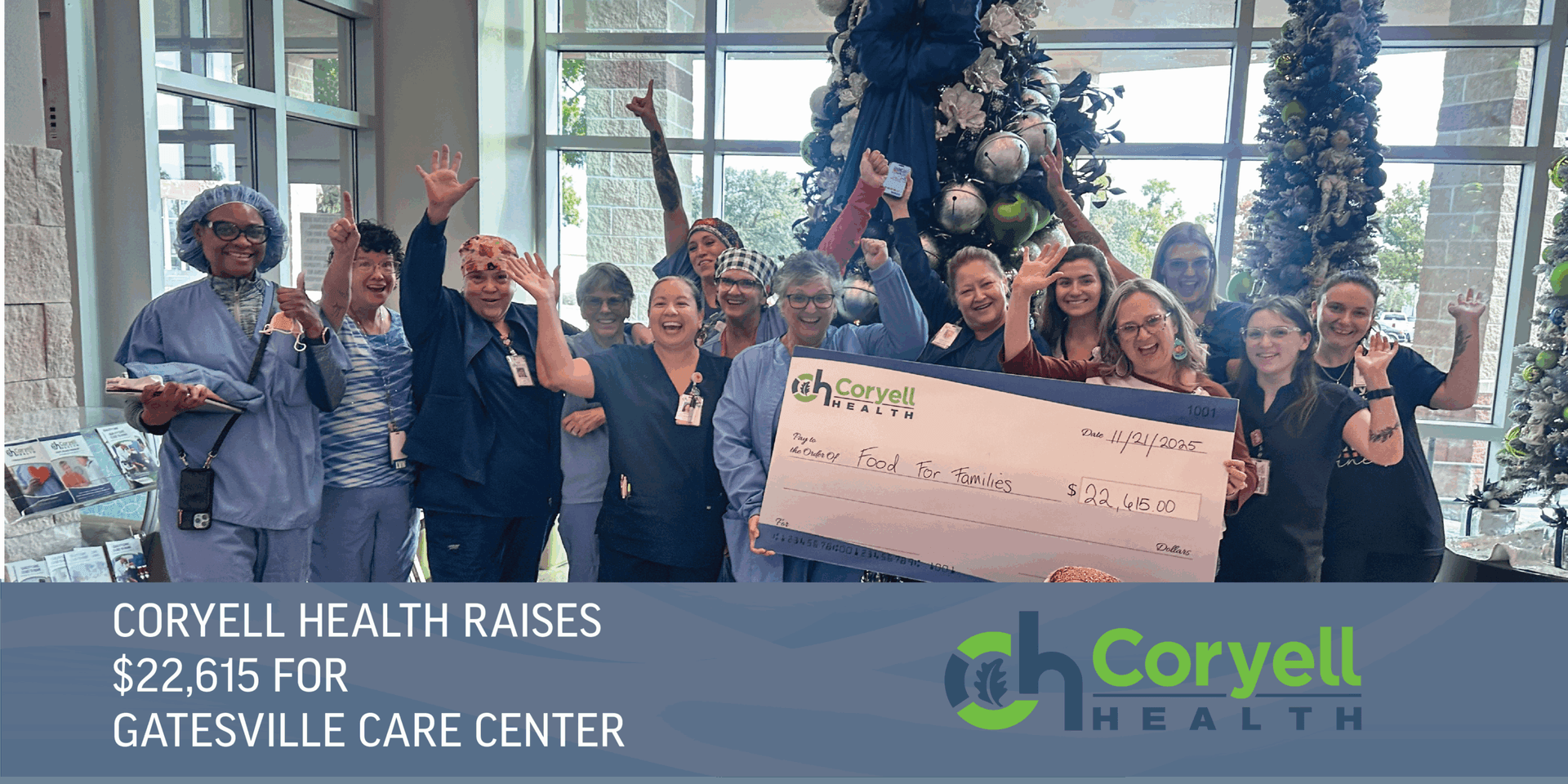 Coryell Health Staff Raise $22,615 for Gatesville Care Center