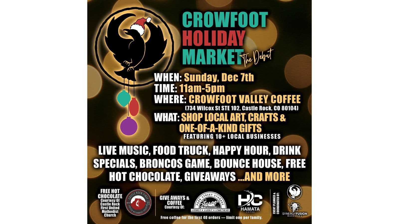 Crowfoot Holiday Market Debut Brings Shoppers to Castle Rock