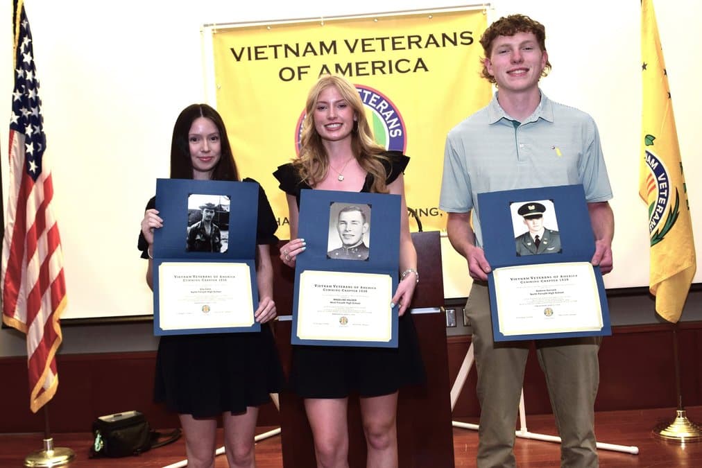Vietnam Veterans Group Funds Five Scholarships for Forsyth Seniors