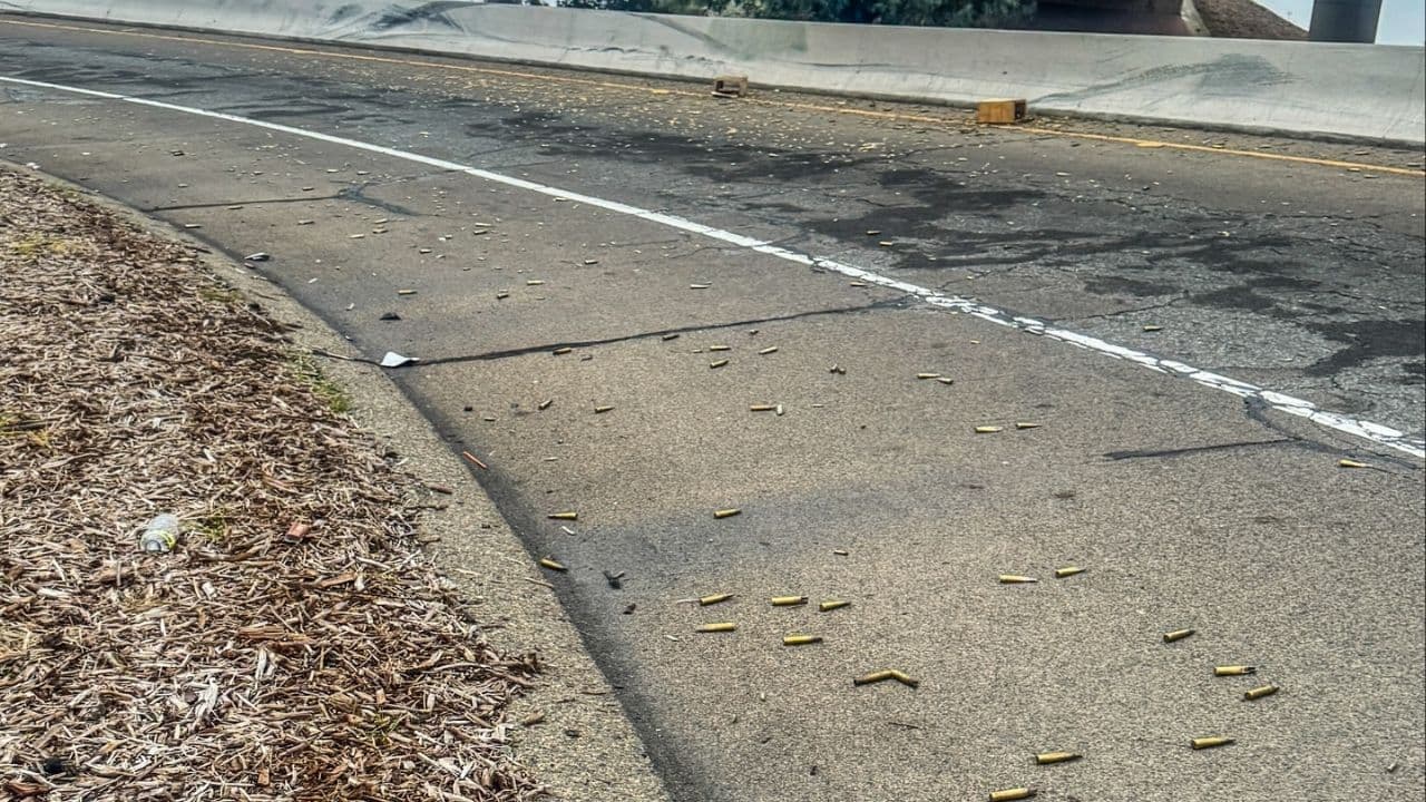 Thousands of Shell Casings Disrupt Morning Commute on Highway 99