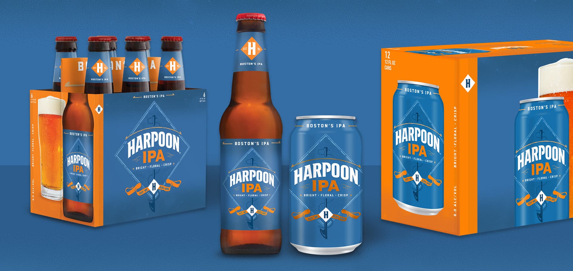 Harpoon IPA gets modern packaging refresh for 40th anniversary