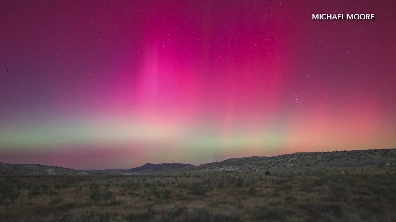 Aurora Lights Surprise New Mexico Skies, Visible Over Rio Rancho