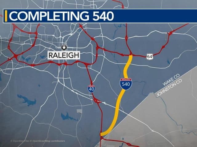 Garner Announces Temporary Traffic Stops on U.S. 70 for Complete 540 Construction