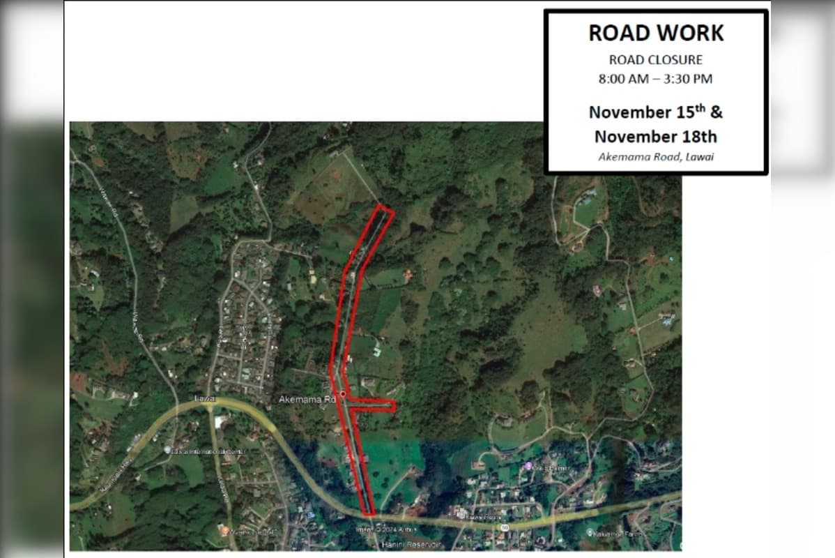 Akemama Road Closures Rescheduled, Culvert Repairs Affect Commuters