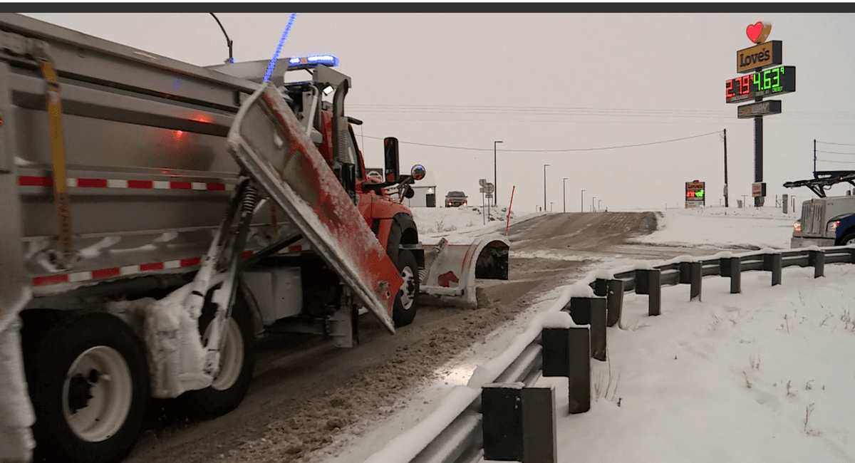 Light Snow Fell in Trinidad Area, Causing Slick Road Conditions