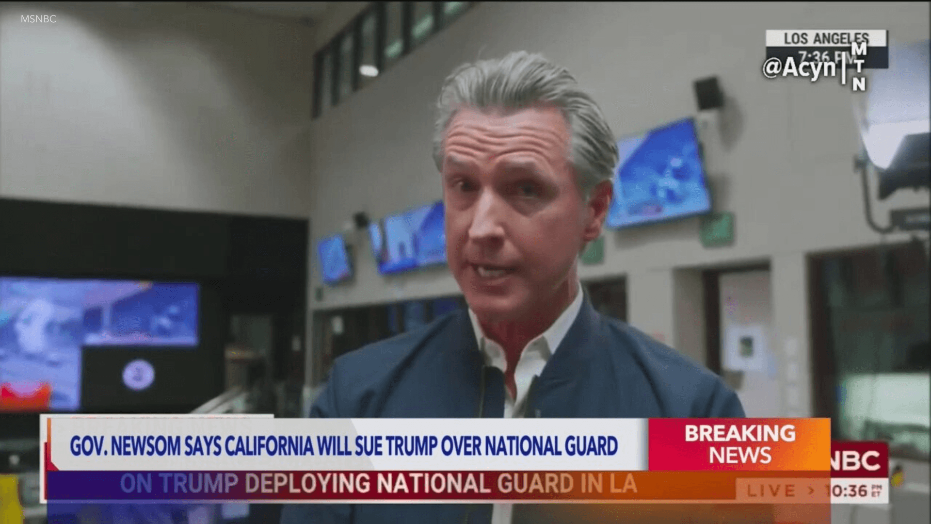 Newsom Rebukes Trump’s National Guard Proposal for San Francisco Deployment