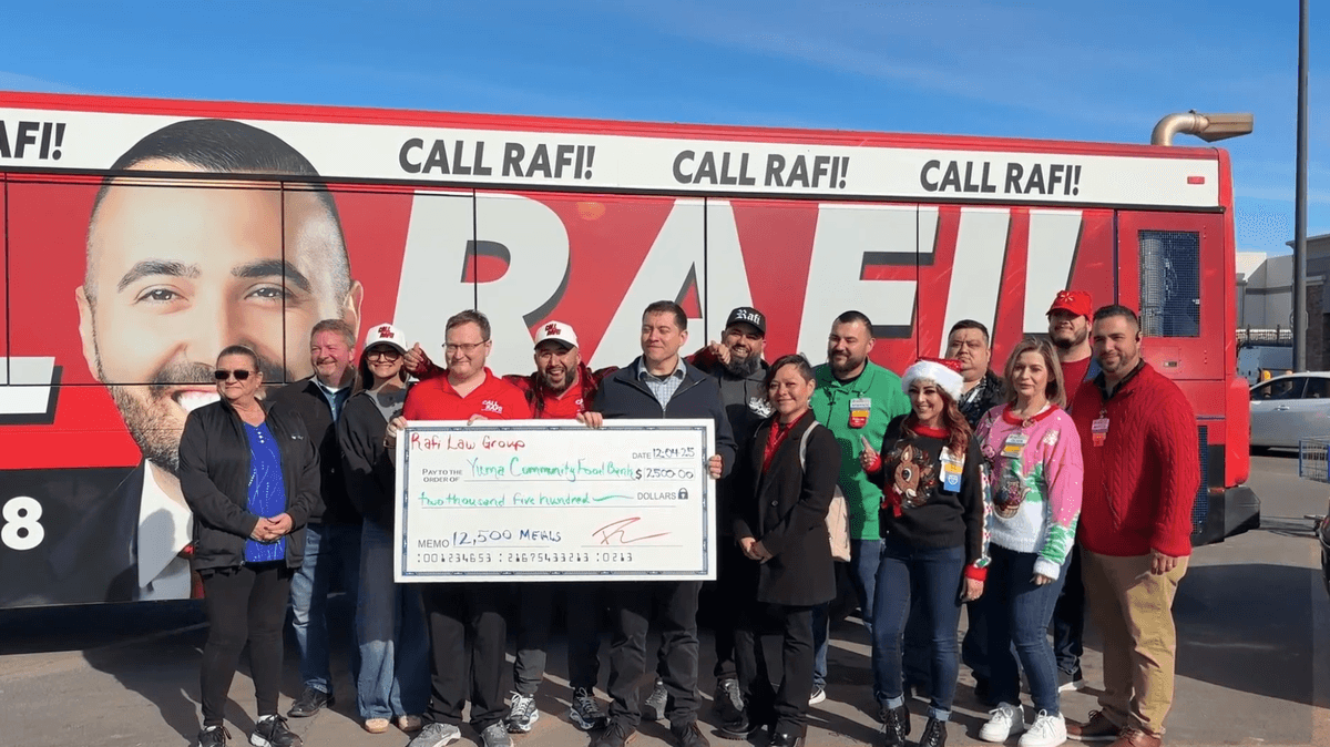 Rafi Law Group Donates 12,500, Launches Food Drive in San Luis