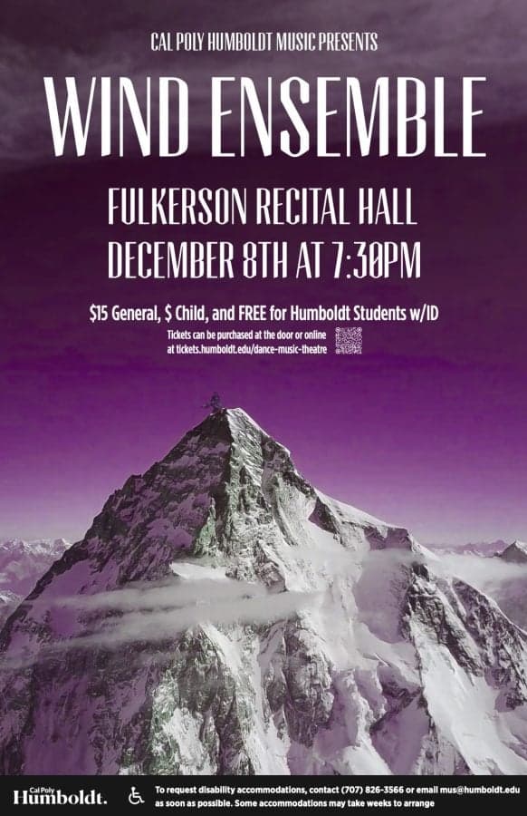 Cal Poly Humboldt Wind Ensemble Presents Sea Song Program Tomorrow