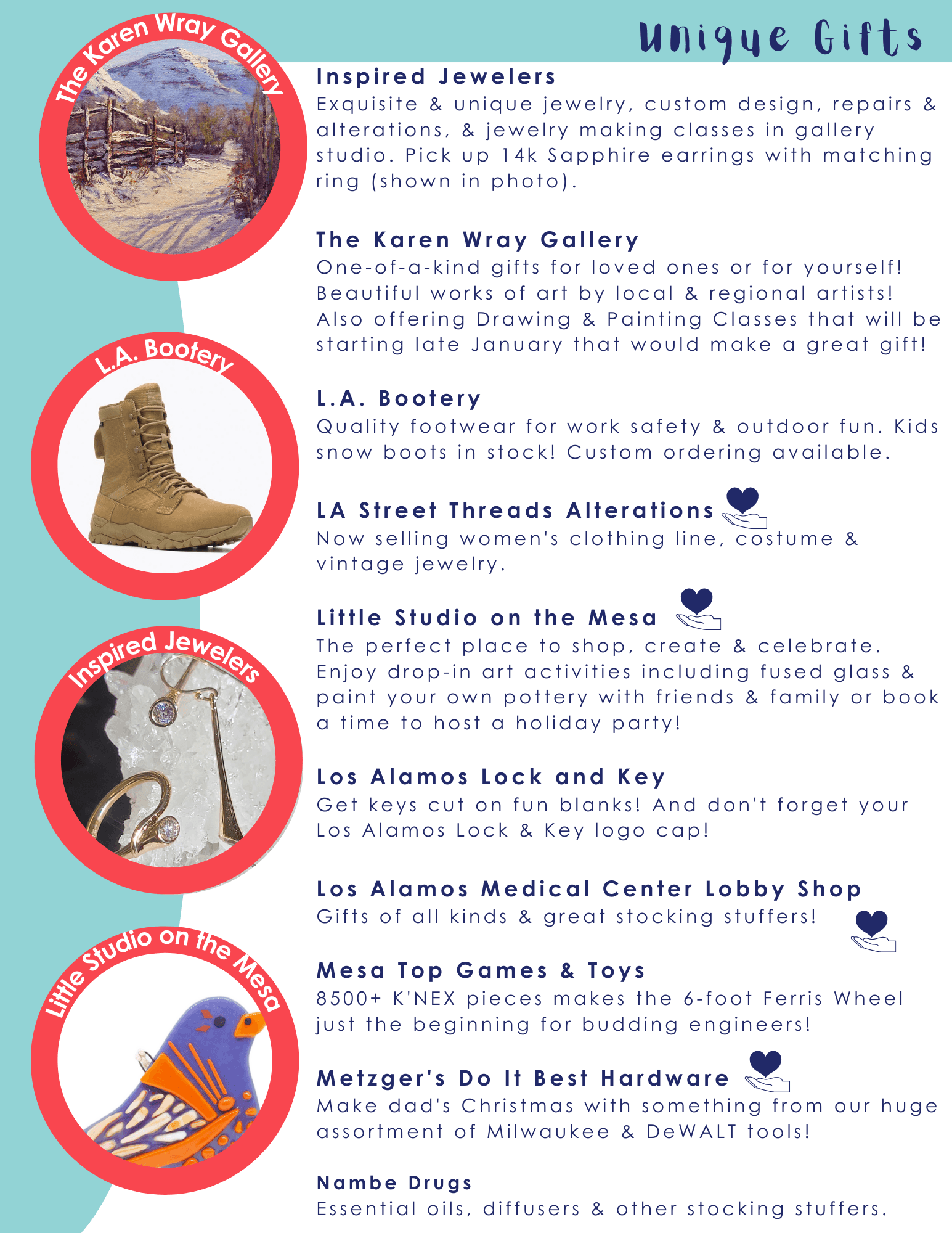 Local Holiday Shopping Guide, Support Small Businesses in Los Alamos