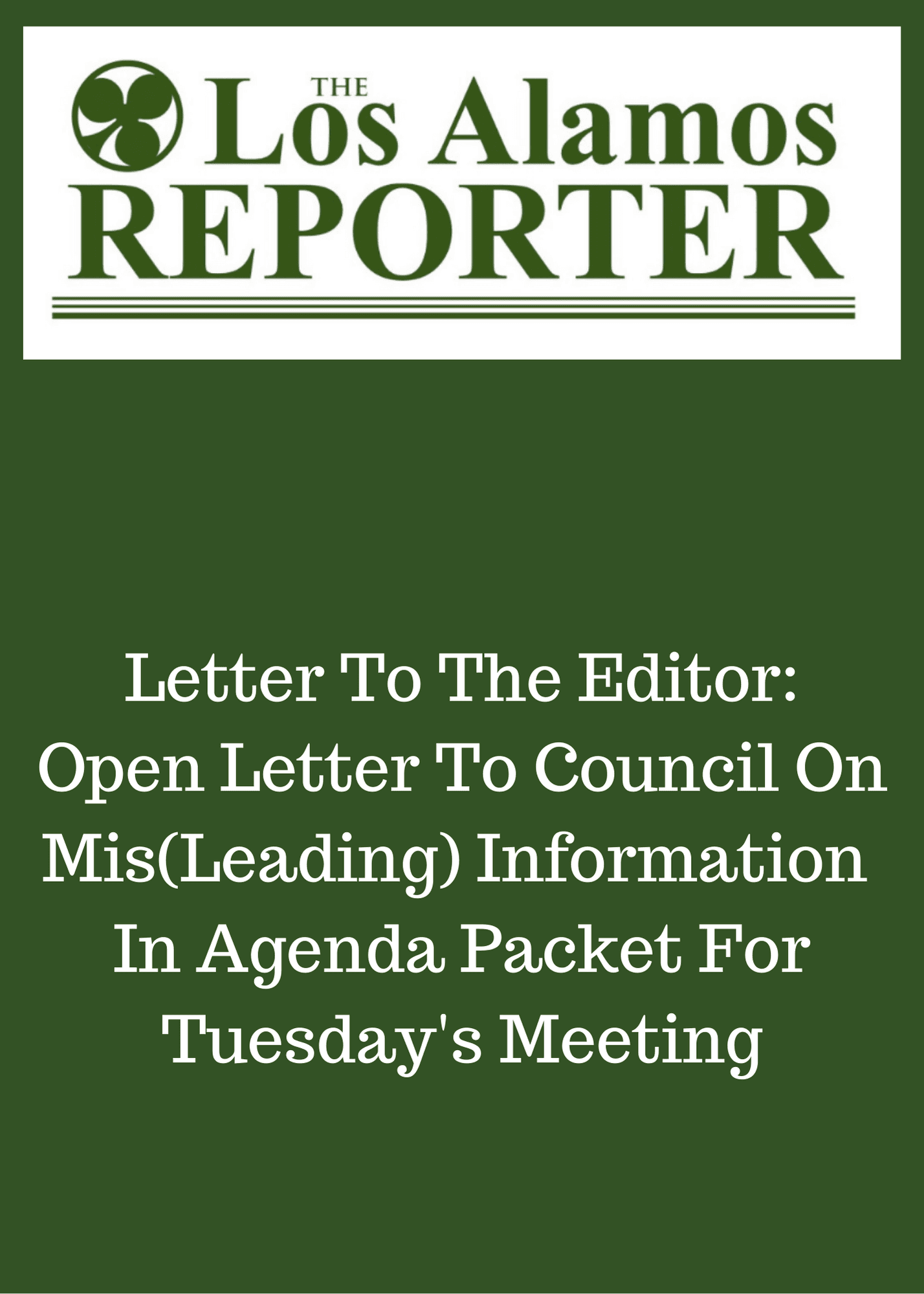 Los Alamos Council to Consider Road Restoration Funding, Public Meeting