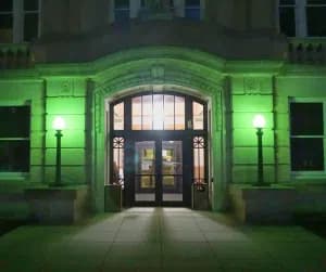 Otter Tail County Lights Buildings Green for Veterans Day Week