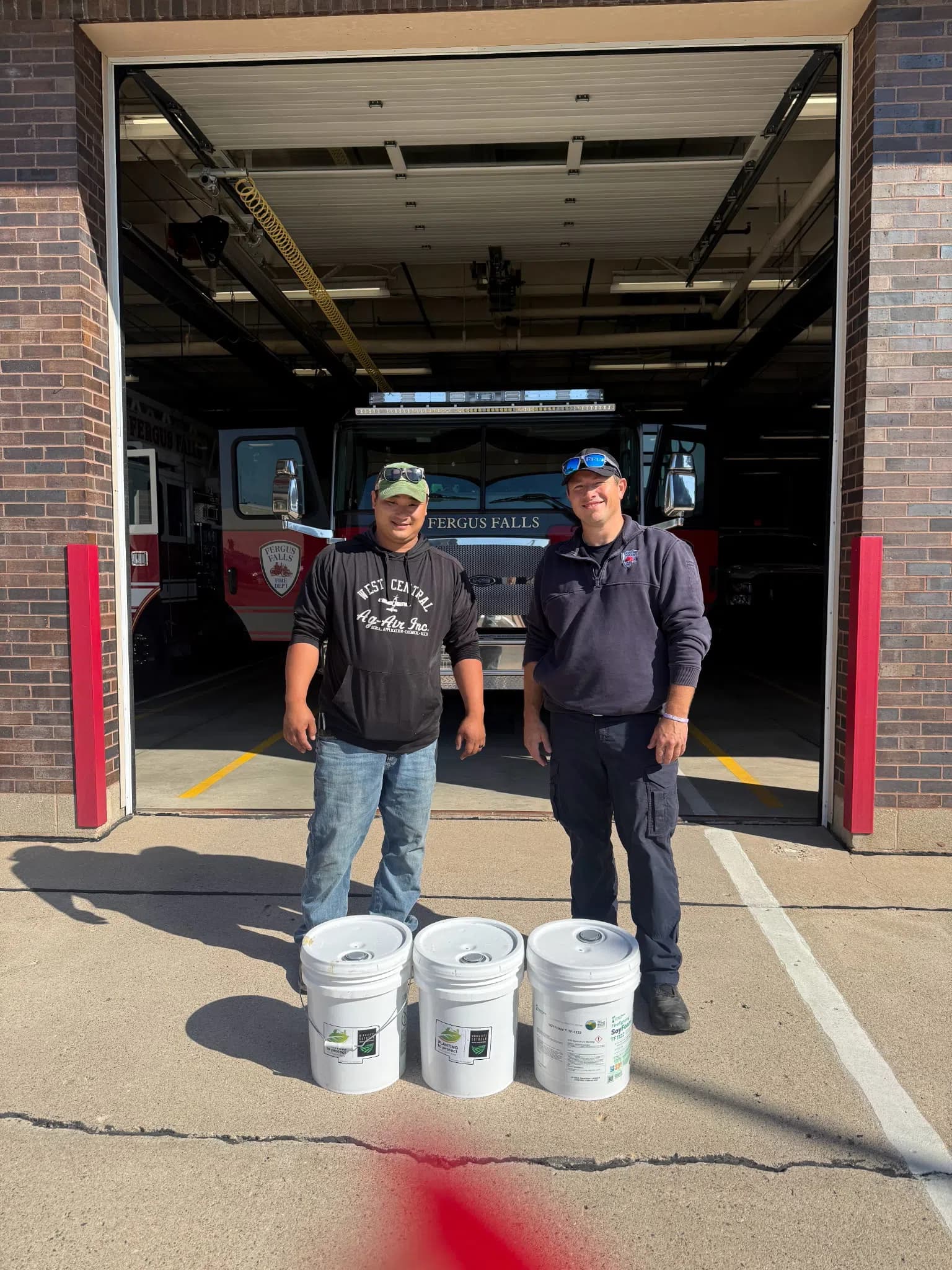 Local Soybean Growers Donate PFAS Free Fire Foam to Departments