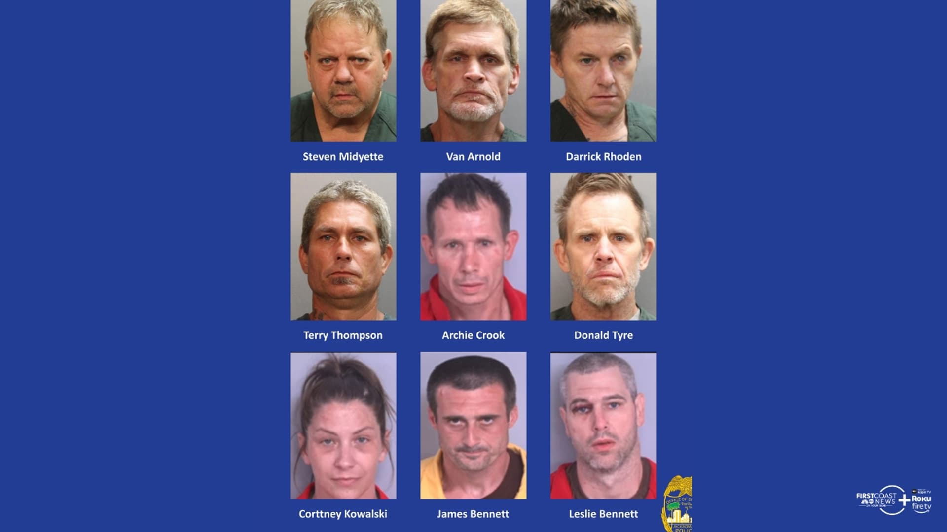 Jacksonville police report theft, trespassing, and disturbances this week