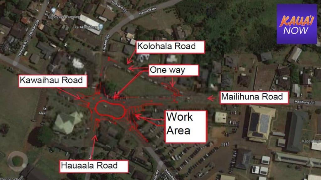 Lane Closures on Kamalu Road in Kapa‘a Affect Morning and Afternoon Commutes