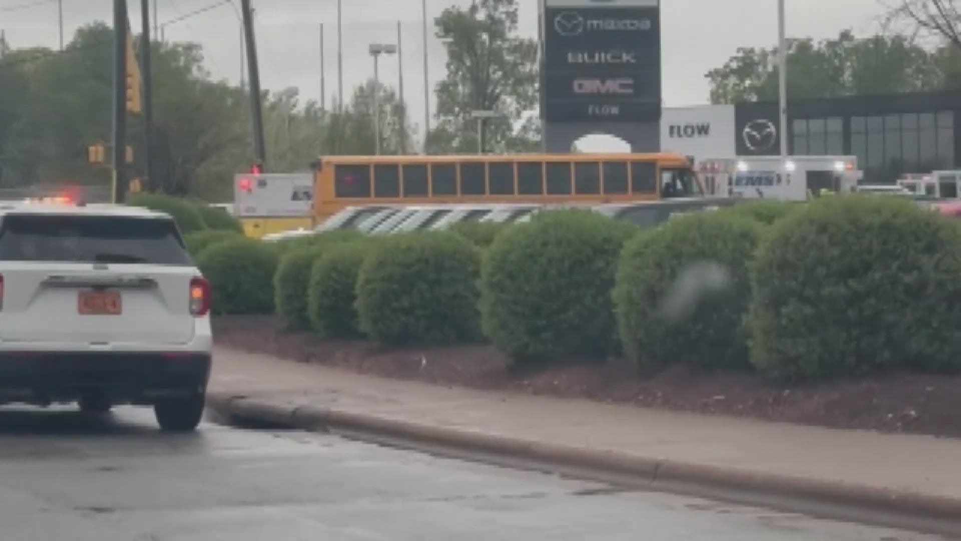 Unlicensed Driver Charged After Guilford County School Bus Crash