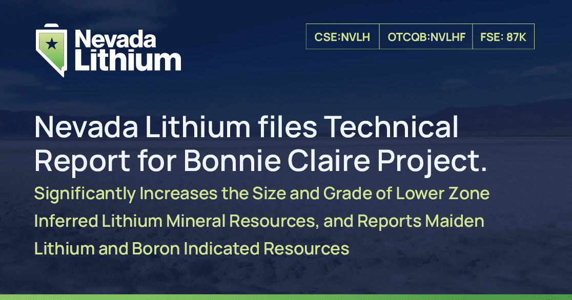 Nevada Lithium Begins Winter Work at Bonnie Claire Project