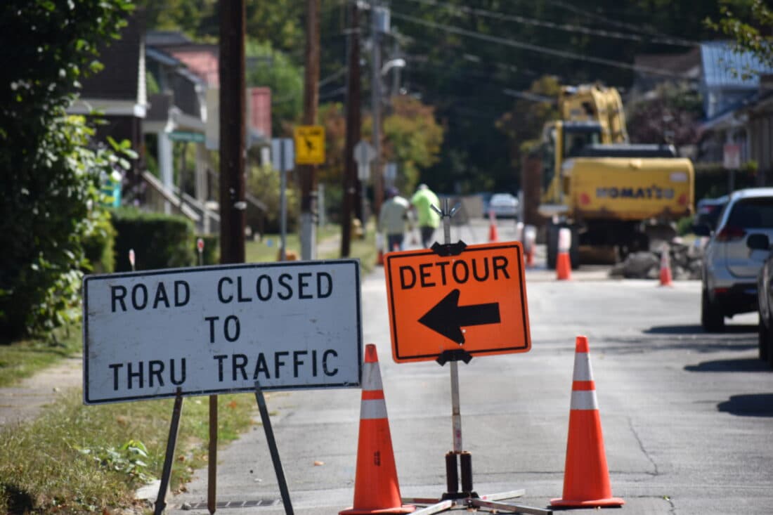 Hill Street Closed for Two Weeks, Sanitary Sewer Work Begins