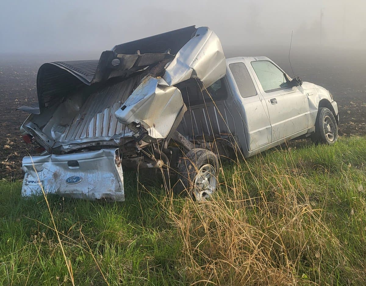 Two Vehicle Crash in Princeville Sends Elderly Driver to Hospital