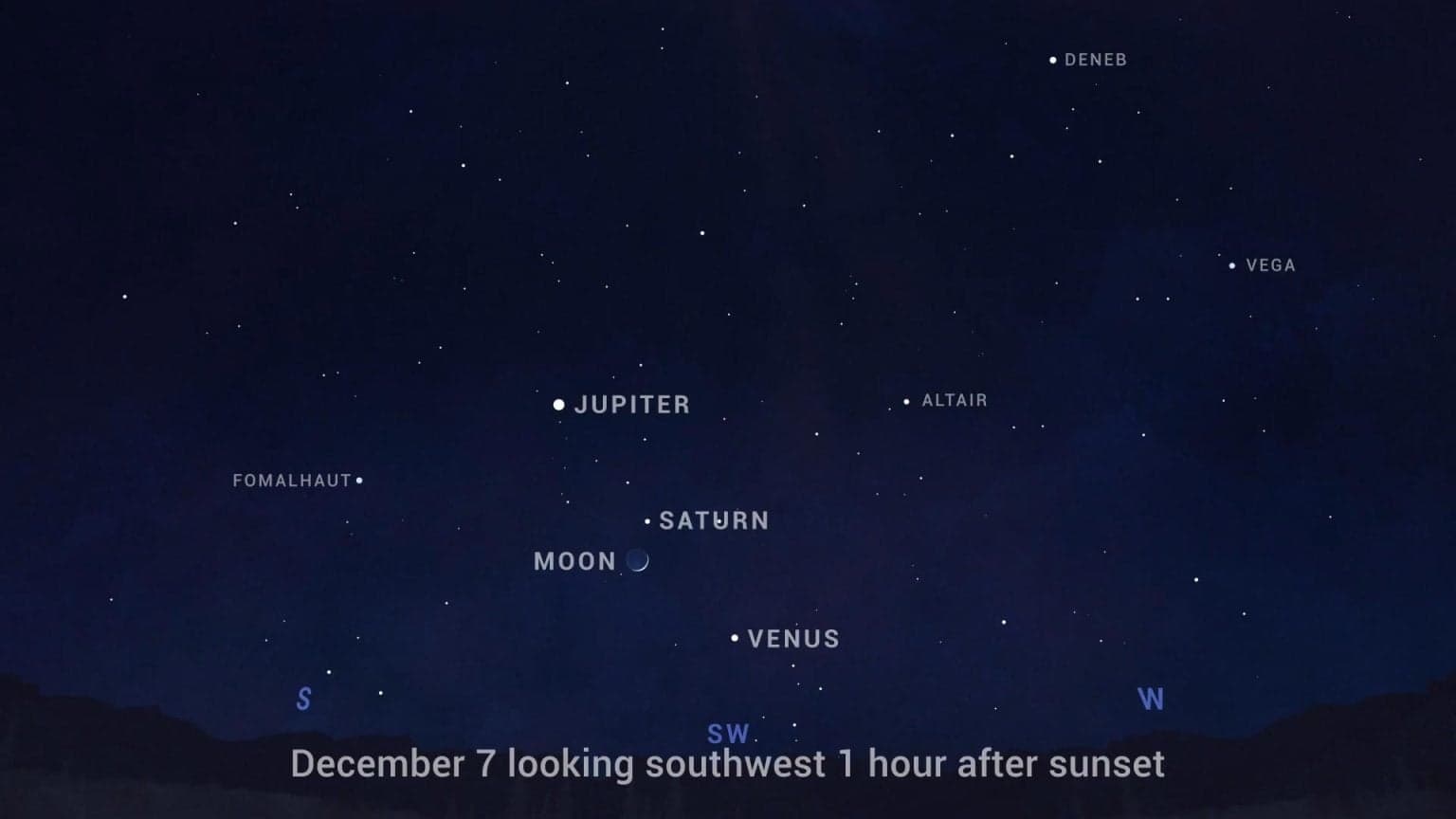 December Sky Brings Comet, Geminids, Jupiter and Moon Sights