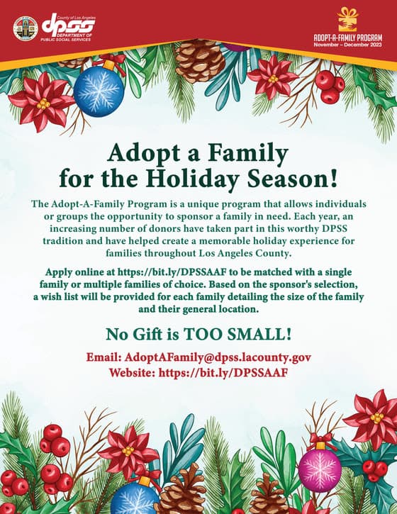 Local Adopt a Family Program Connects Buena Vista Households This Season