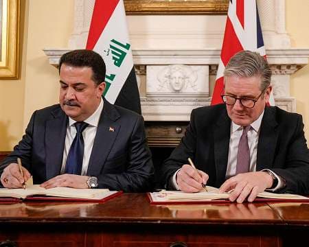 Britain and Iraq unveil up to £12.3 billion trade and defence package