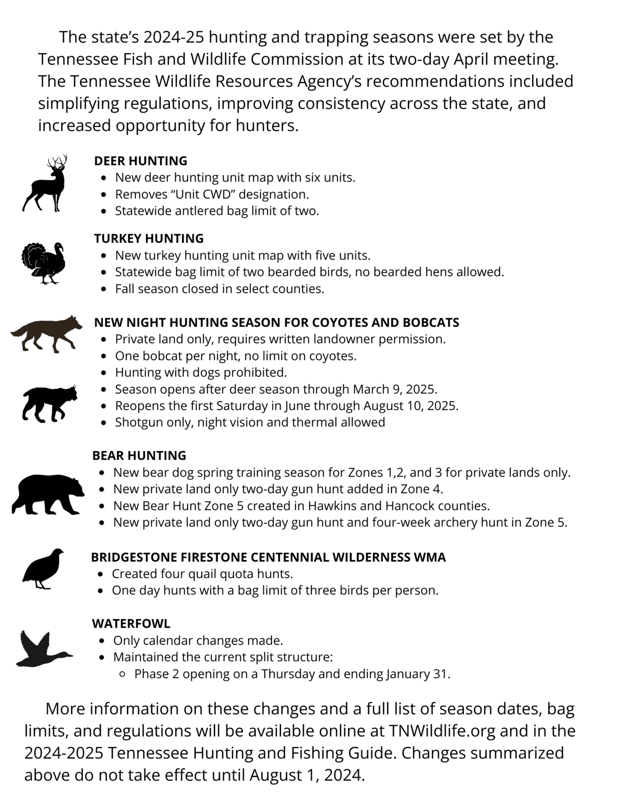 New TWRA Restrictions Narrow Waterfowl Access at Beech River WMA