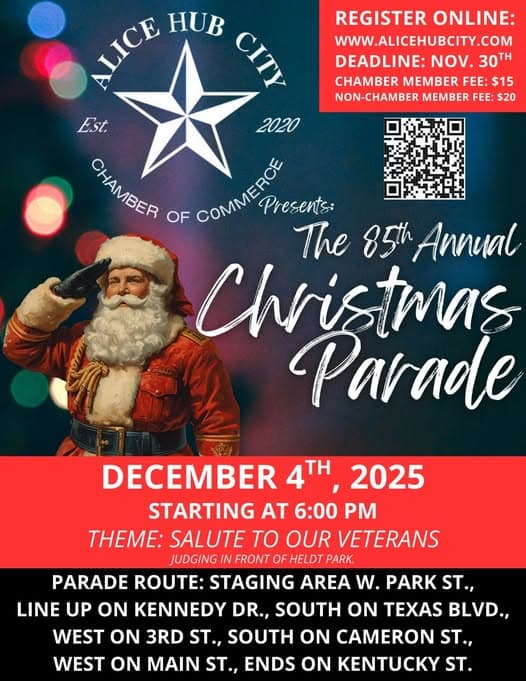 Alice Holiday Parade Salutes Veterans, Strengthens Community Ties