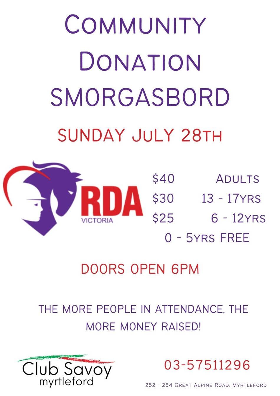 Community Smorgasbord Returns Today, Affordable Meals and Downtown Support