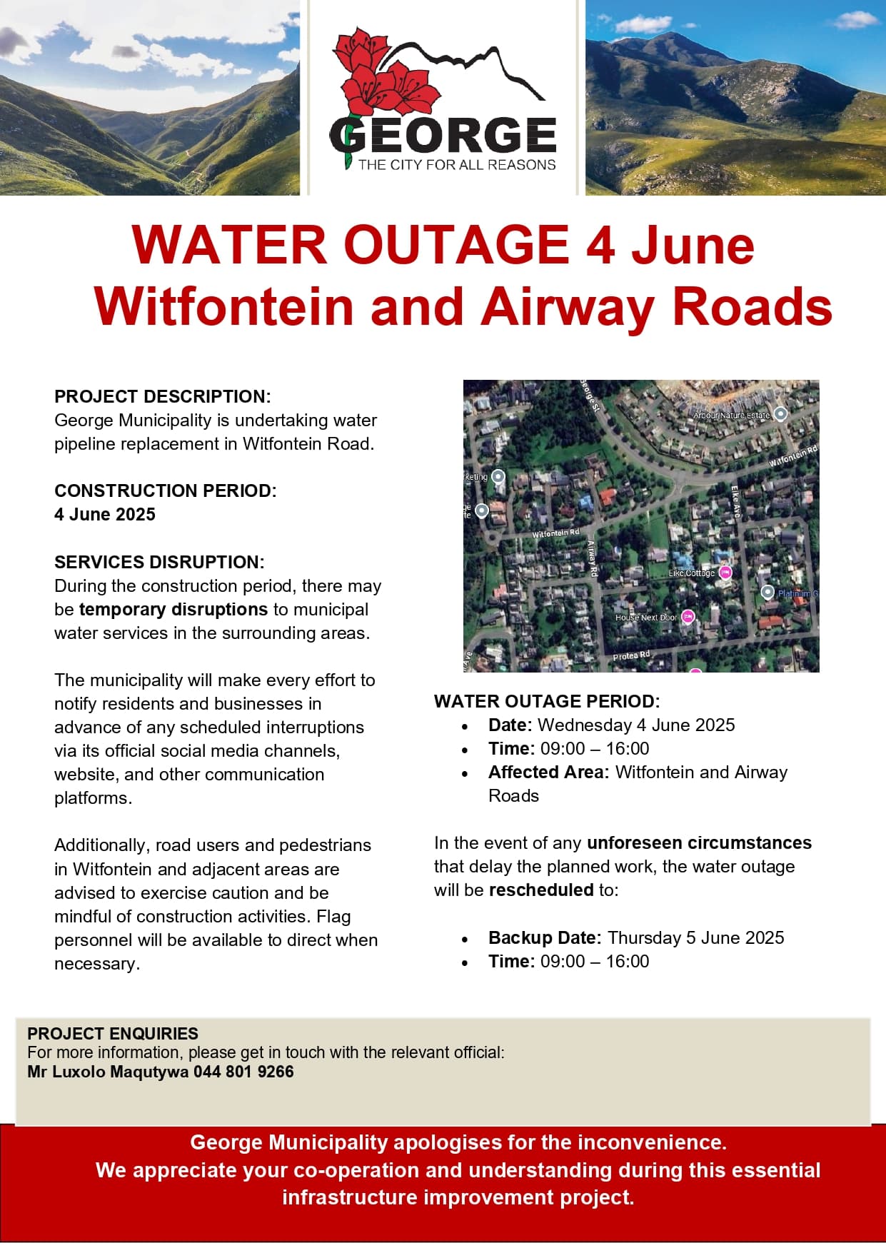 Planned Jasper Water Outage Disrupts West Ninth Street Residents