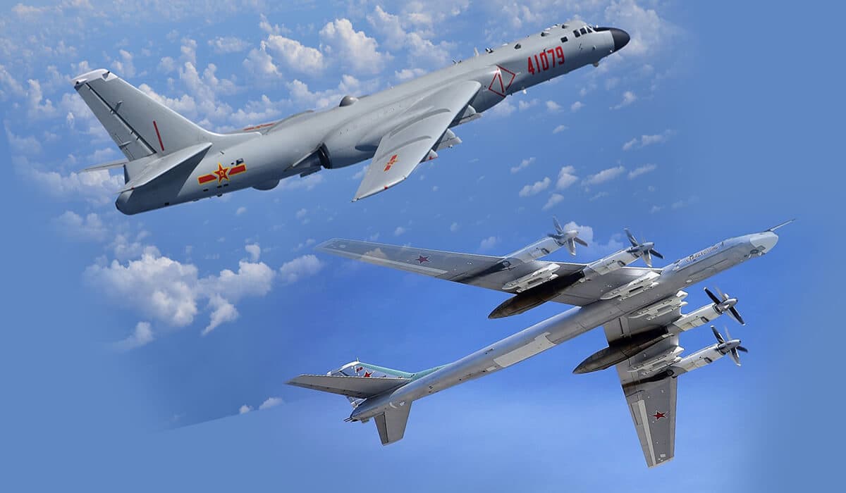 Russian and Chinese Bombers Conduct Joint Patrol Near Okinawa and Miyako Islands