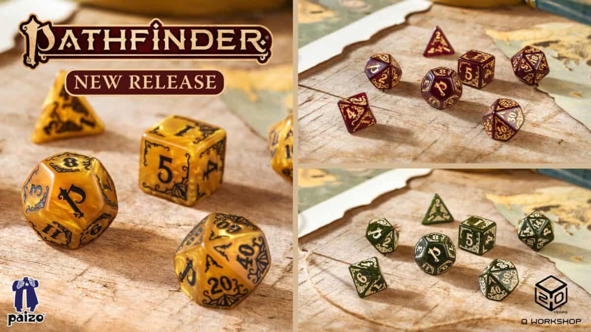 Paizo and Q WORKSHOP Release Official Pathfinder Second Edition Dice