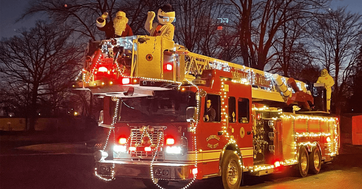 Fire Rescue Parades Bring Santa to Neighborhood Streets