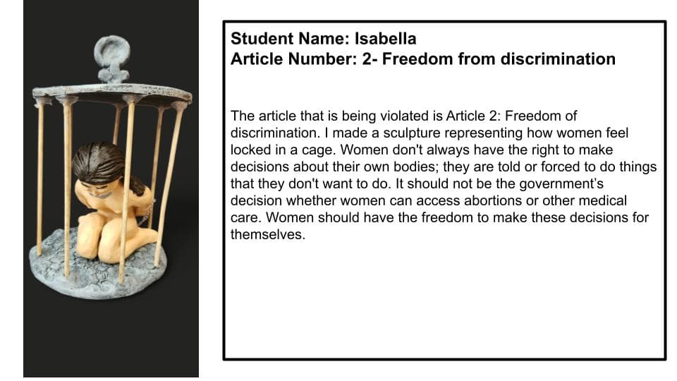 Valley Central students showcase human rights ceramics at SUNY Orange