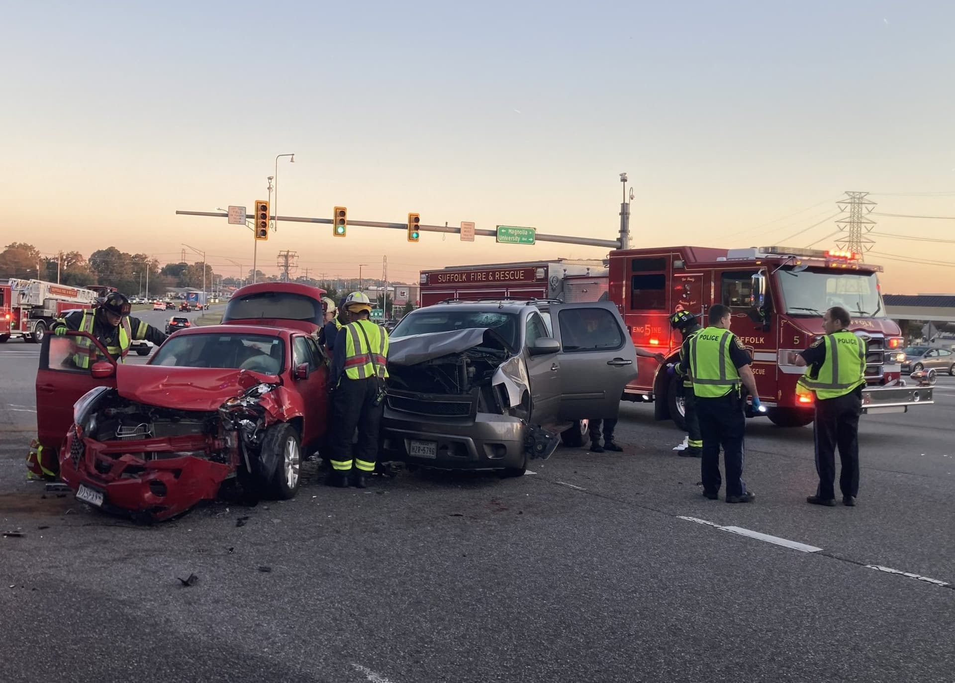 Three car crash on Capital Boulevard, two drivers suspected of intoxication