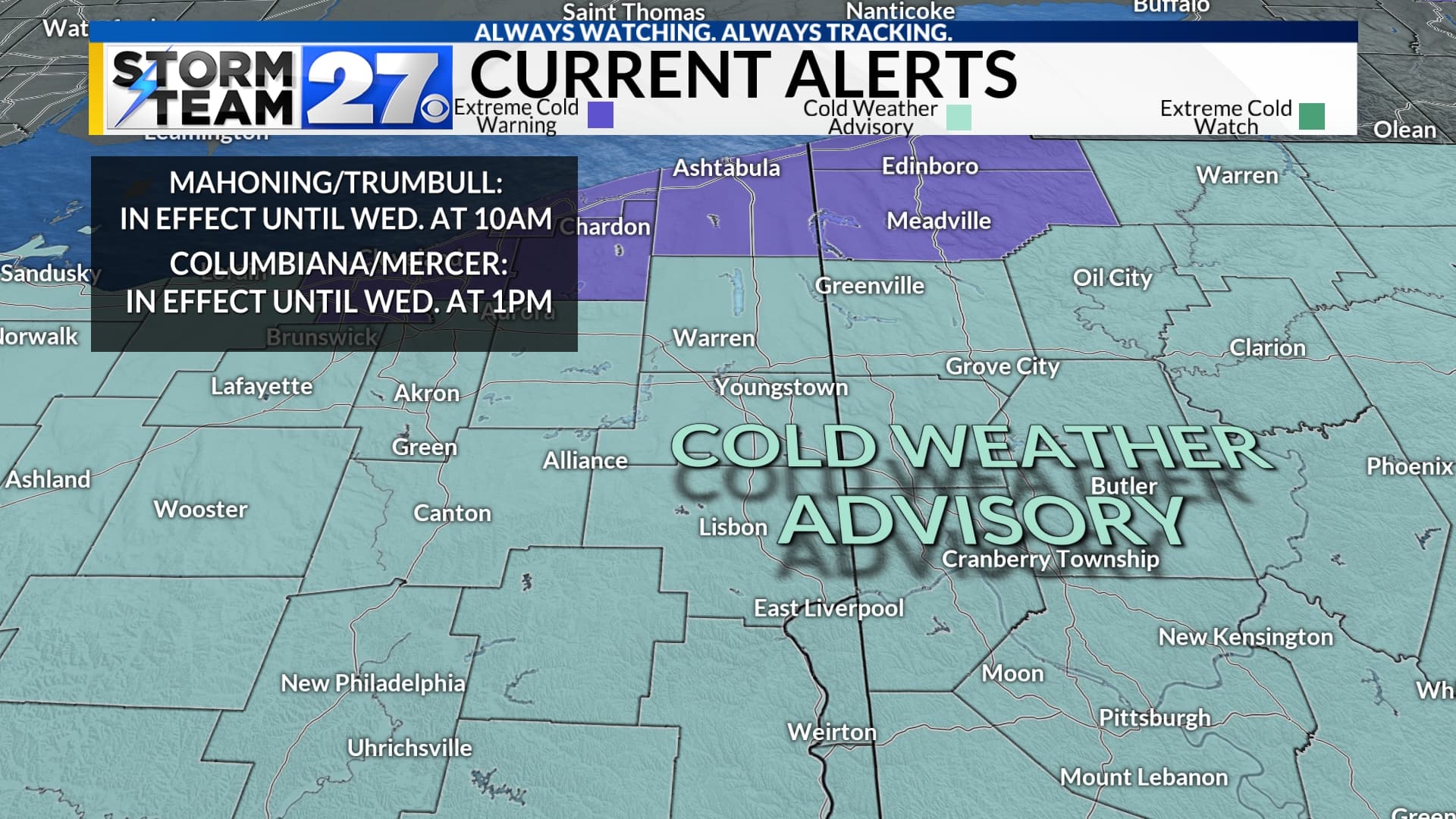 Extreme Cold Watch Covers Allendale County, Prepare for Dangerous Wind Chills