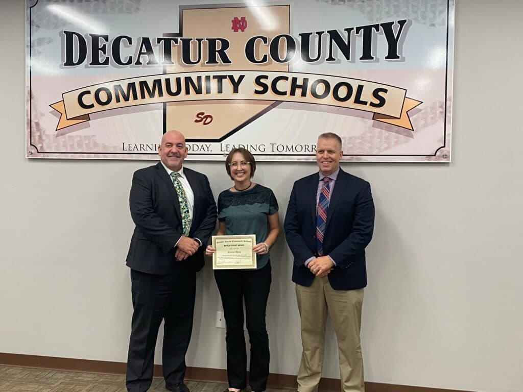 Decatur County Schools Sought Manager for Middle School Front Entrance