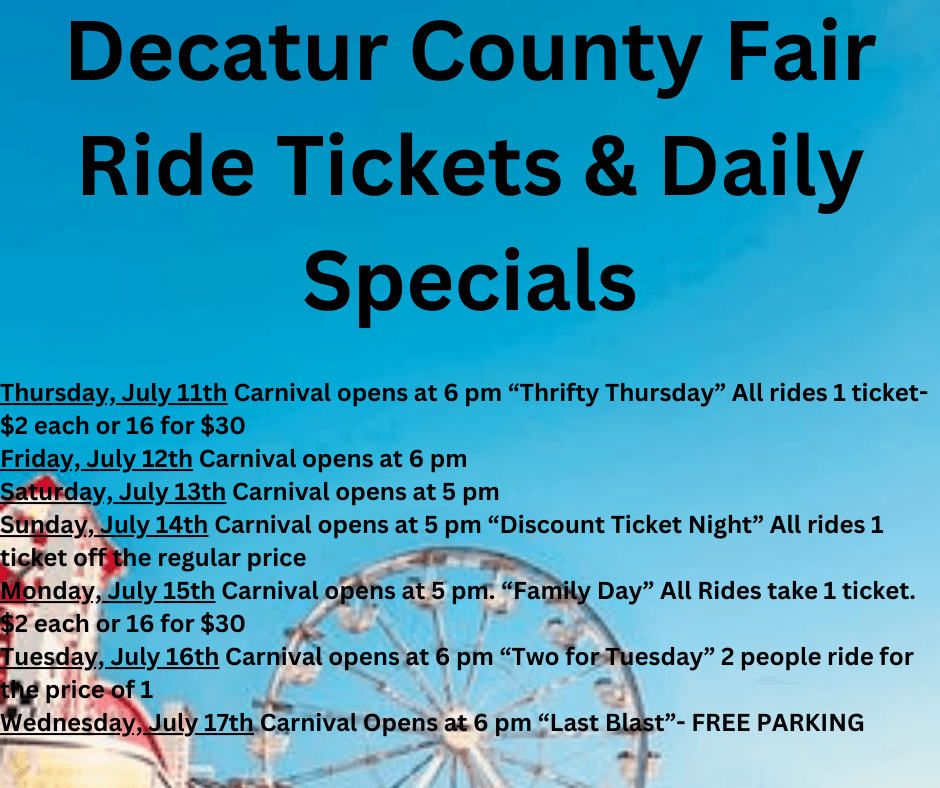 Decatur County Posts Meetings on Fairgrounds Planning and Audit Oversight